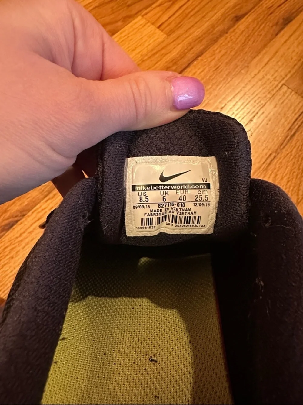 Nike Black and White Women's Flyknit Athletic Sneakers
